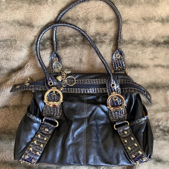 Kathy Van Zeeland Bags Kathy Van Zeeland Blue Metallic Purse Poshmark